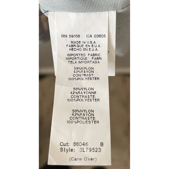 NWT Karen Kane Blue Velvet Floral Burnout Poncho Top M - Picture 7 of 8